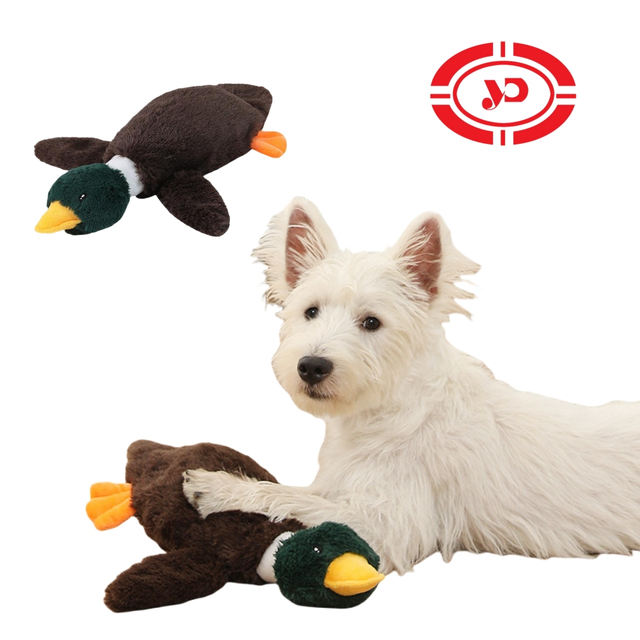 Pasadyang Pet Plush Pinalamanan Wild Goose Duck Squeaky Dog Chew Laruan