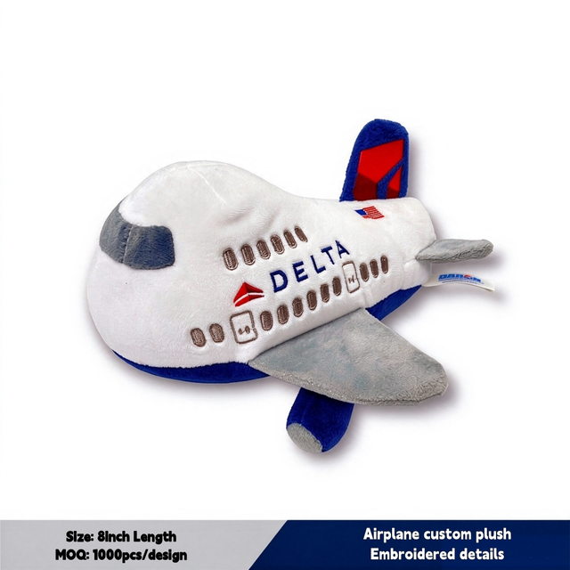 Aeronaves de pel&uacute;cia macias de brinquedo de pel&uacute;cia de avi&atilde;o personalizado para crian&ccedil;as no atacado