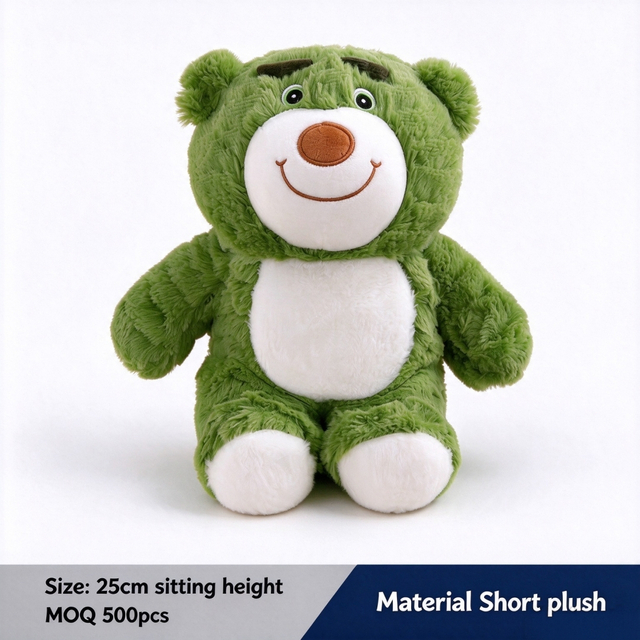 Կանաչ Lotso Huggin Bear պլյուշ խաղալիք փափուկ լցոնված կենդանի նվերների/երեխաների համար