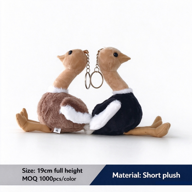 Đ&agrave; điểu Plush Soft Fluffy Linh vật B&uacute;p b&ecirc; t&ugrave;y chỉnh Th&uacute; nhồi b&ocirc;ng B&aacute;n bu&ocirc;n Qu&agrave; tặng Đồ chơi