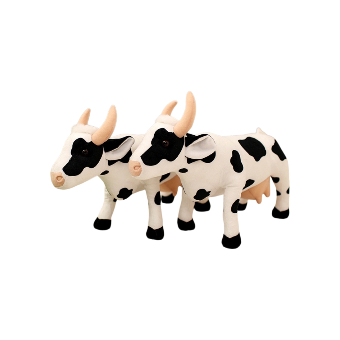 Melkkoei Plush Staande Diere Simulasie Pop Groothandel sagte opgestopte speelgoed